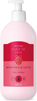 O Boticário Cuide-se Bem Fresa y Leche Loción Corporal Hidratante 400ml
