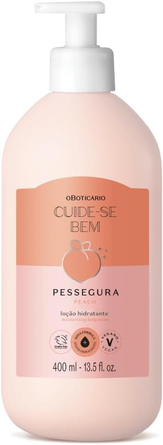 O Boticário Cuide-se Bem Pessegura x2 Coffret Set Regalo - Crema 400ml + Bruma 200ml