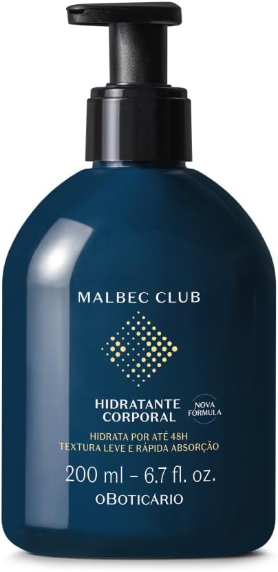O Boticário Malbec Club Hidratante Corporal Crema para Hombre 200ml
