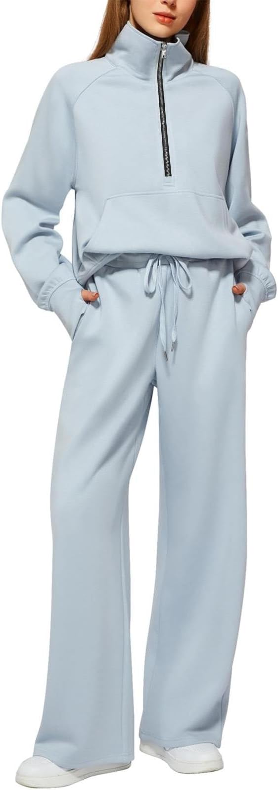 Conjunto Deportivo Mujer 2 Piezas Otoño-Invierno - Sudadera con Cremallera y Pantalones