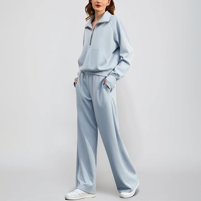 Conjunto Deportivo Mujer 2 Piezas Otoño-Invierno - Sudadera con Cremallera y Pantalones