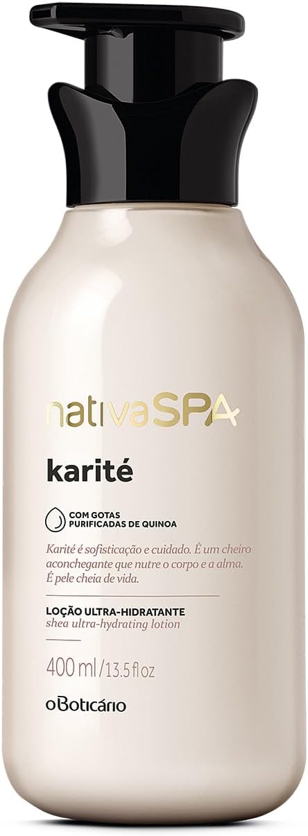 O Boticário Nativa SPA Karité Loción Corporal Hidratante Perfumada 400ml