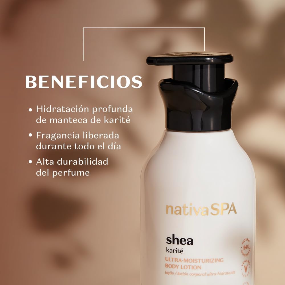 O Boticário Nativa SPA Karité Loción Corporal Hidratante Perfumada 400ml