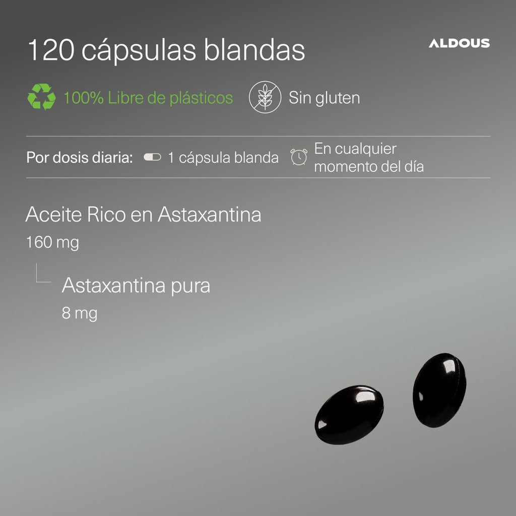 Astaxantina Natural 8mg | Antioxidante Potente – Aldous
