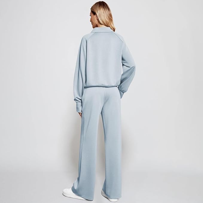 Conjunto Deportivo Mujer 2 Piezas Otoño-Invierno - Sudadera con Cremallera y Pantalones
