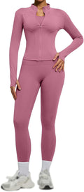 Conjunto Deportivo Mujer 2 Piezas - Leggings y Top Yoga Anticelulitis