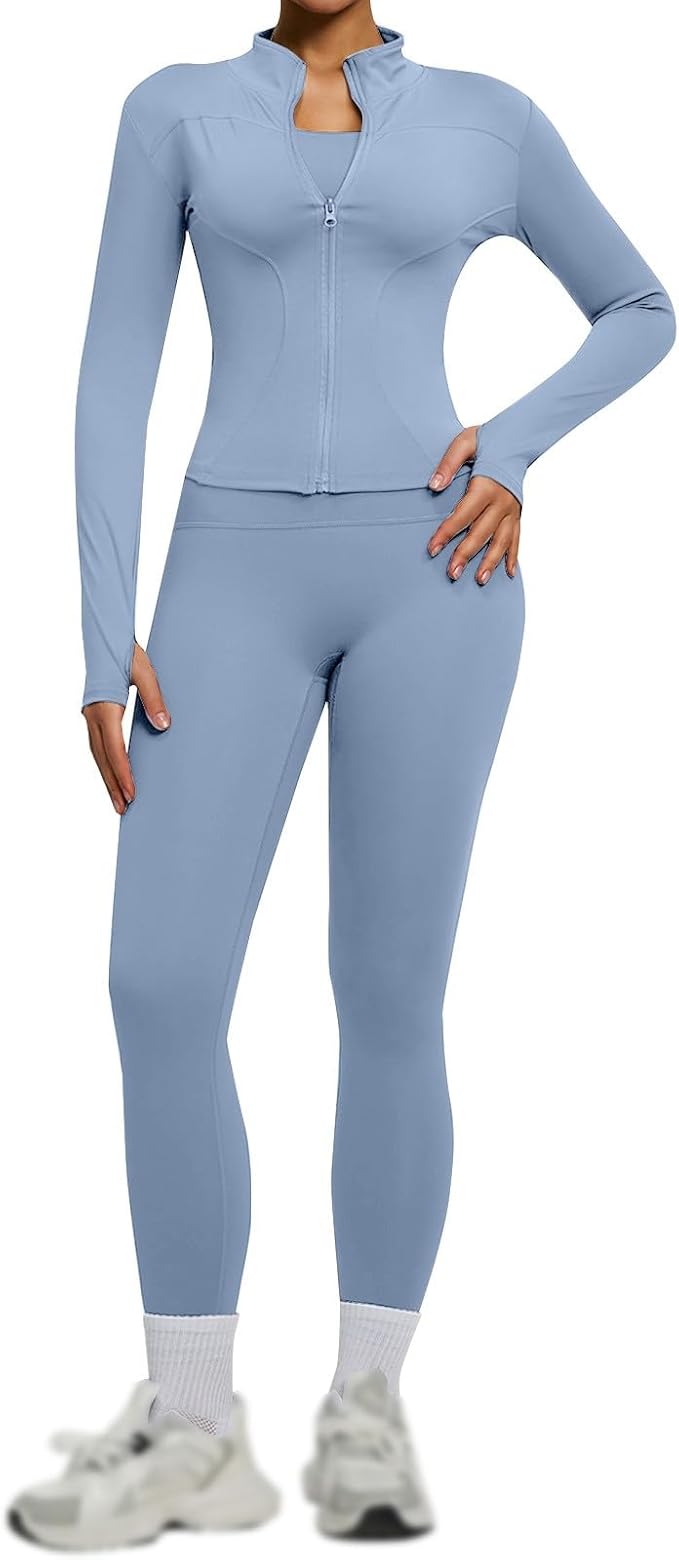 Conjunto Deportivo Mujer 2 Piezas - Leggings y Top Yoga Anticelulitis
