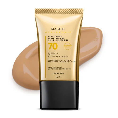Base Líquida Protetora FPS 70 Make B. Hyaluronic 30ml
