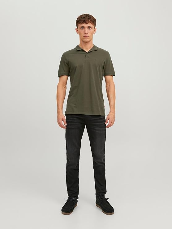 Jack & Jones Polo Hombre Jjepaulos - Slim Fit, 100% Algodón, Manga Corta