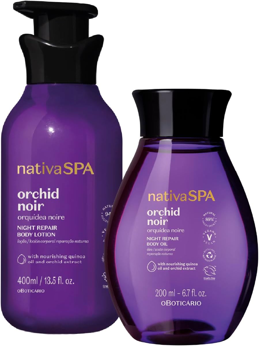 O Boticário Nativa SPA Orquídea Noire Set Regalo Crema Hidratante 400ml + Aceite Corporal 200ml