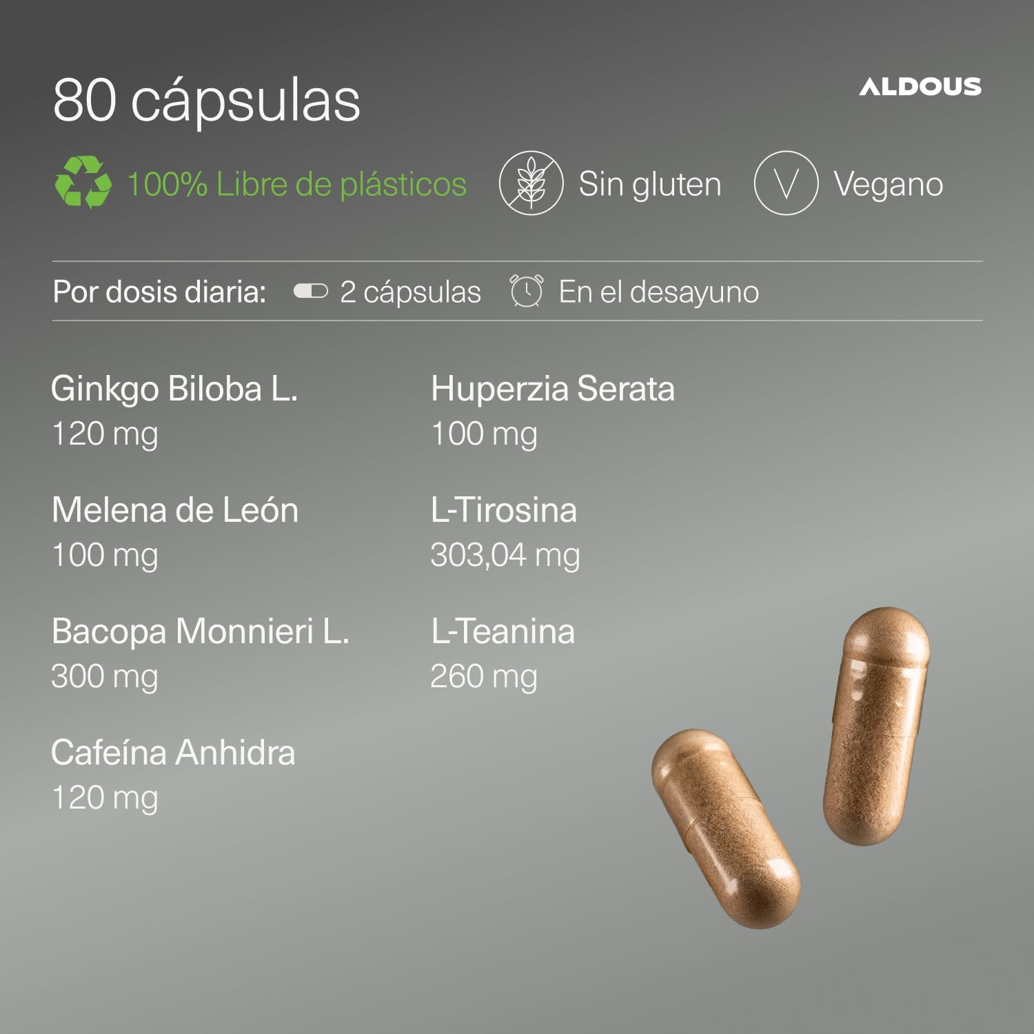 Nootrópico Natural | Memoria, Concentración y Energía – Aldous