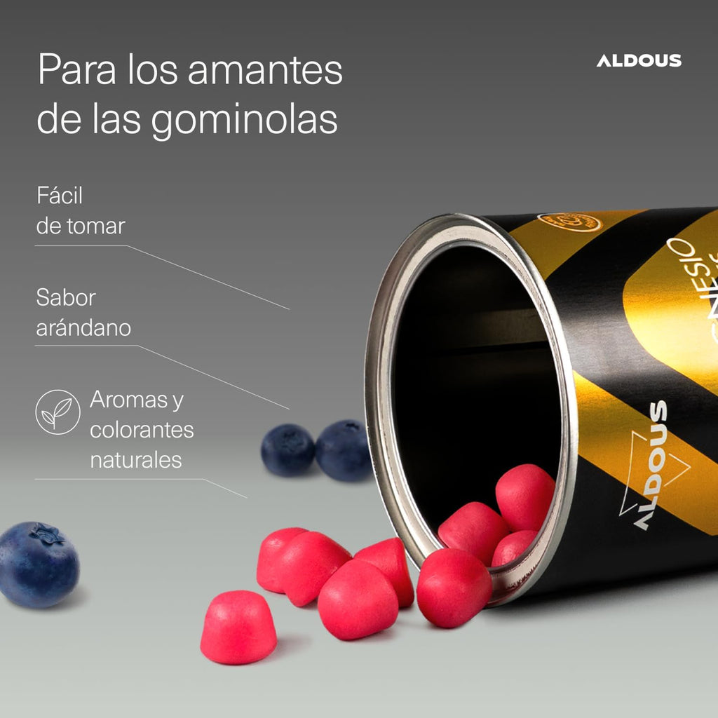 Citrato de Magnesio Gominolas + Vitamina C | Músculos – Aldous