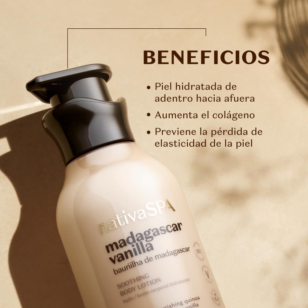 O Boticário Nativa SPA Vainilla de Madagascar Set Crema Hidratante 400ml + Aceite Corporal 200ml