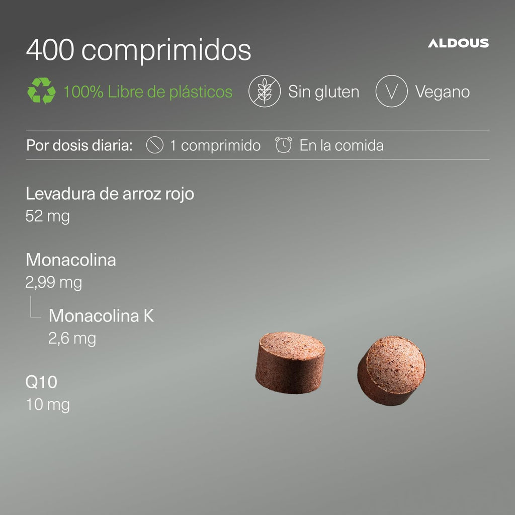 Levadura de Arroz Rojo + Q10 | Colesterol y Corazón – Aldous