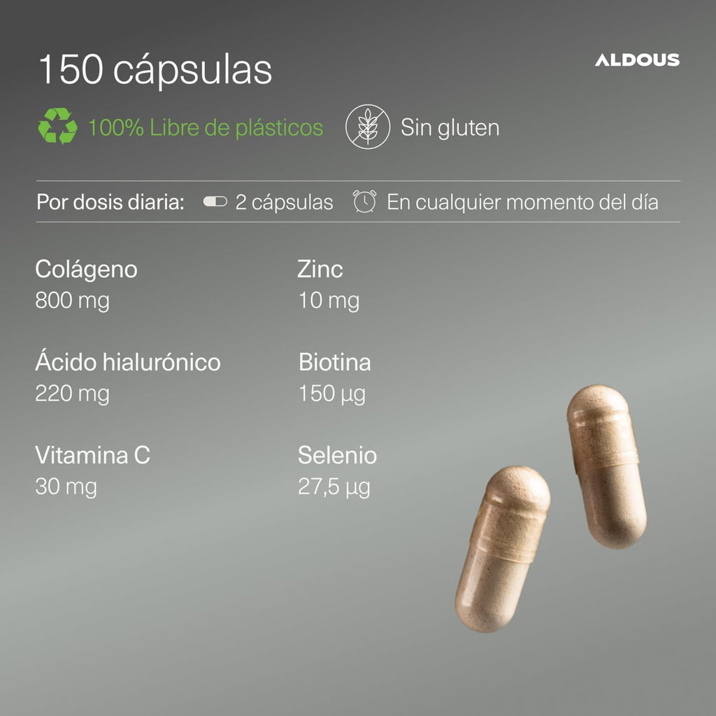 Colágeno Hidrolizado + Ácido Hialurónico | Piel y Articulaciones – Aldous