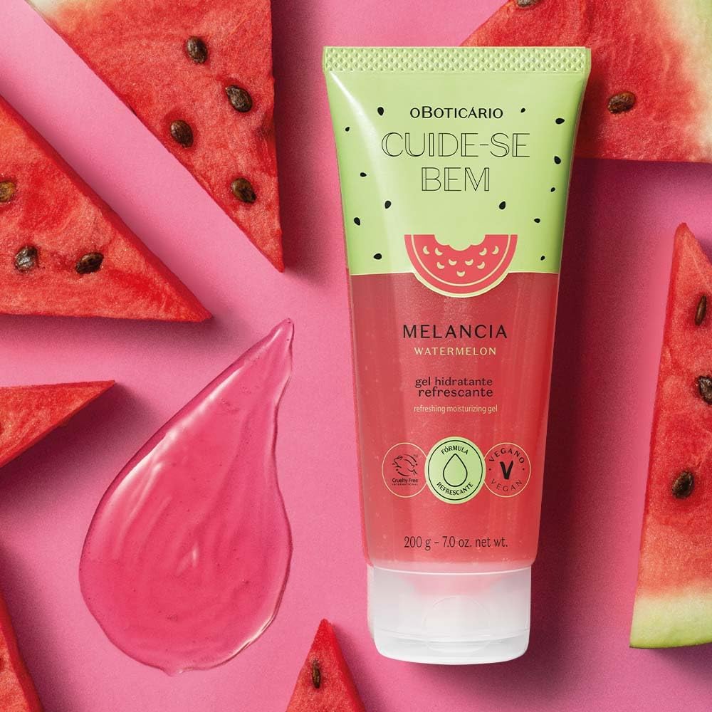 O Boticário Cuide-se Bem Sandía Gel Corporal Hidratante Refrescante 200g