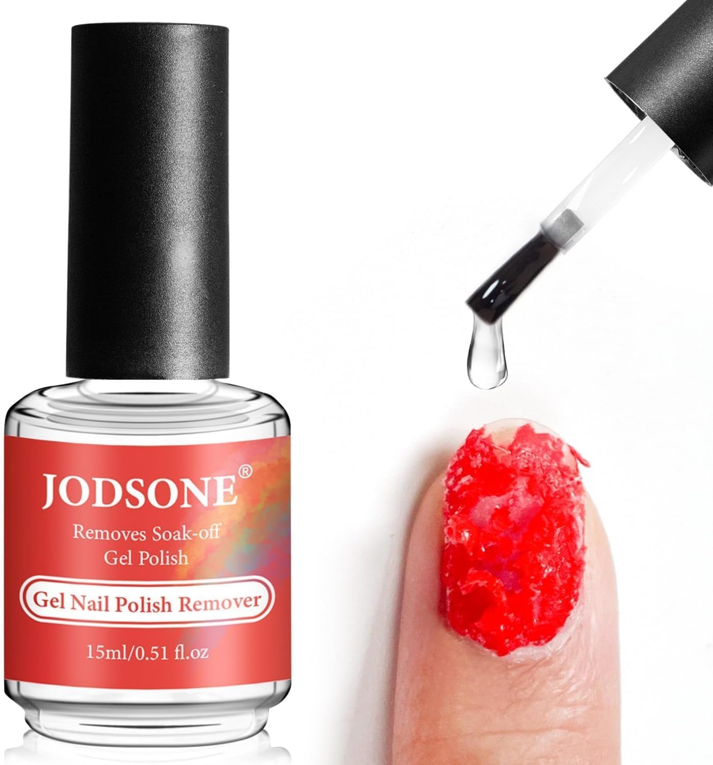 JODSONE Quitaesmalte en Gel Semipermanente 15ml - Retira en 3-5 Minutos