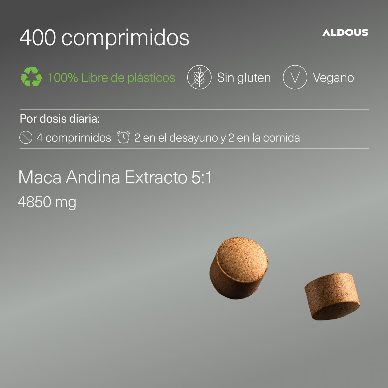 Maca Peruana Ecológica 4850mg | Energía y Vitalidad – Aldous