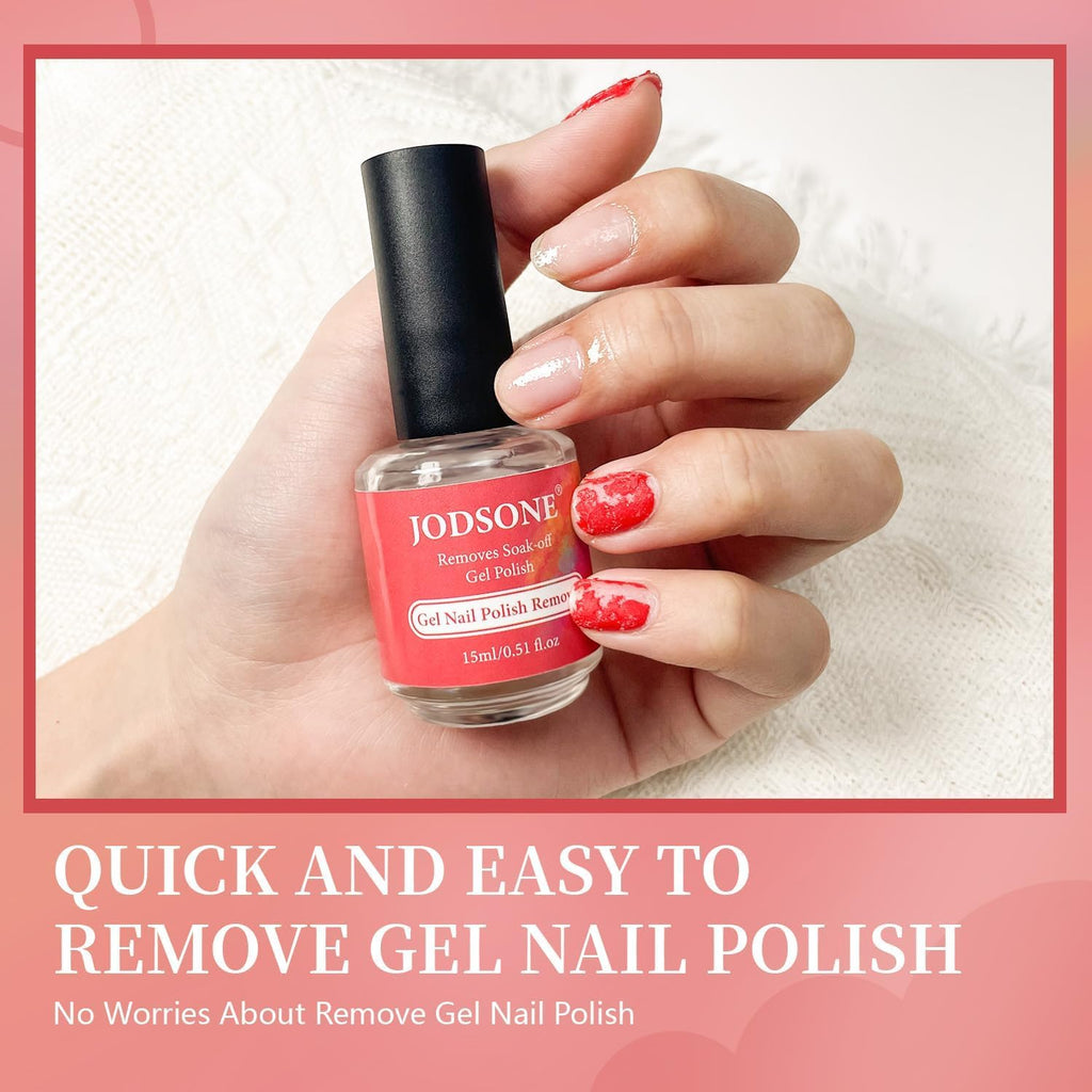 JODSONE Quitaesmalte en Gel Semipermanente 15ml - Retira en 3-5 Minutos