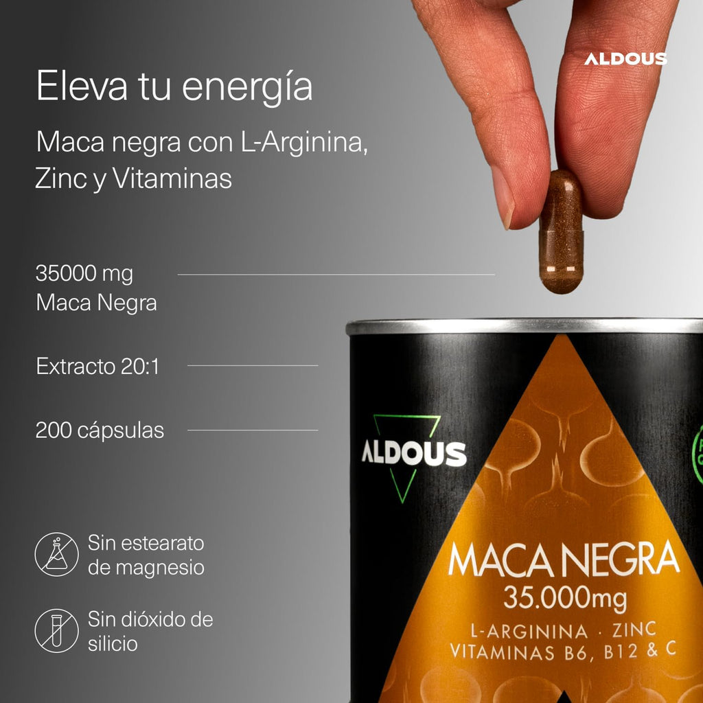 Maca Negra Peruana Complex 35.000mg | Energía – Aldous
