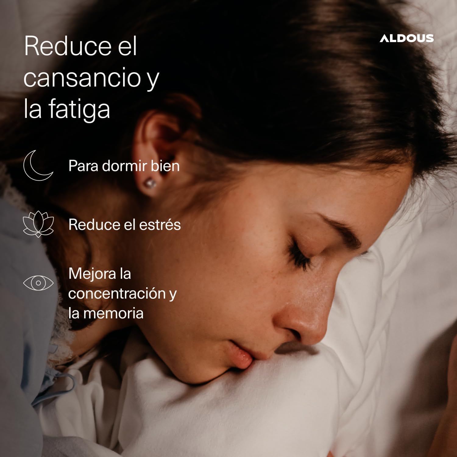Triptófano + Melatonina 1,78mg + Magnesio | Sueño – Aldous