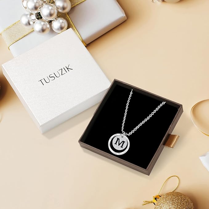 Collar Inicial Personalizado en Plata 925 – Letra A-Z con Circonita Cúbica, Cadena Ajustable, Joya para Mujer