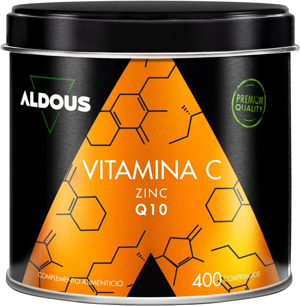 Vitamina C 1000mg + Zinc + Q10 | Defensas e Inmunidad – Aldous