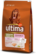 Pienso Ultima Wellness Digestive Salmón 7 kg – Perros Medianos y Grandes, Digestión Sensible, Sin Trigo ni Soja