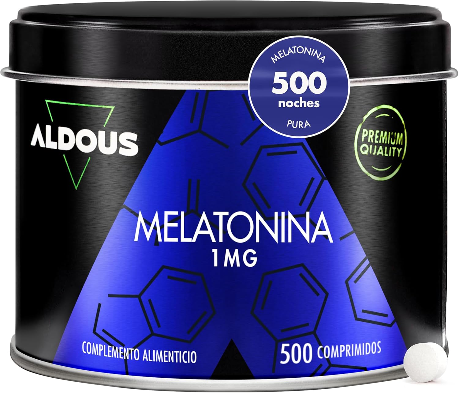 Melatonina Pura 1mg | 500 Comprimidos | +16 meses – Aldous
