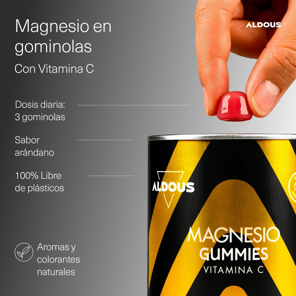 Citrato de Magnesio Gominolas + Vitamina C | Músculos – Aldous