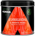 Ashwagandha Orgánica 2160mg + Pimienta Negra | 250 Cápsulas – Aldous