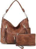 Chase Chic Set 2pcs Bolso Hobo Grande + Cartera Mujer Cuero PU - Bandolera y Hombro