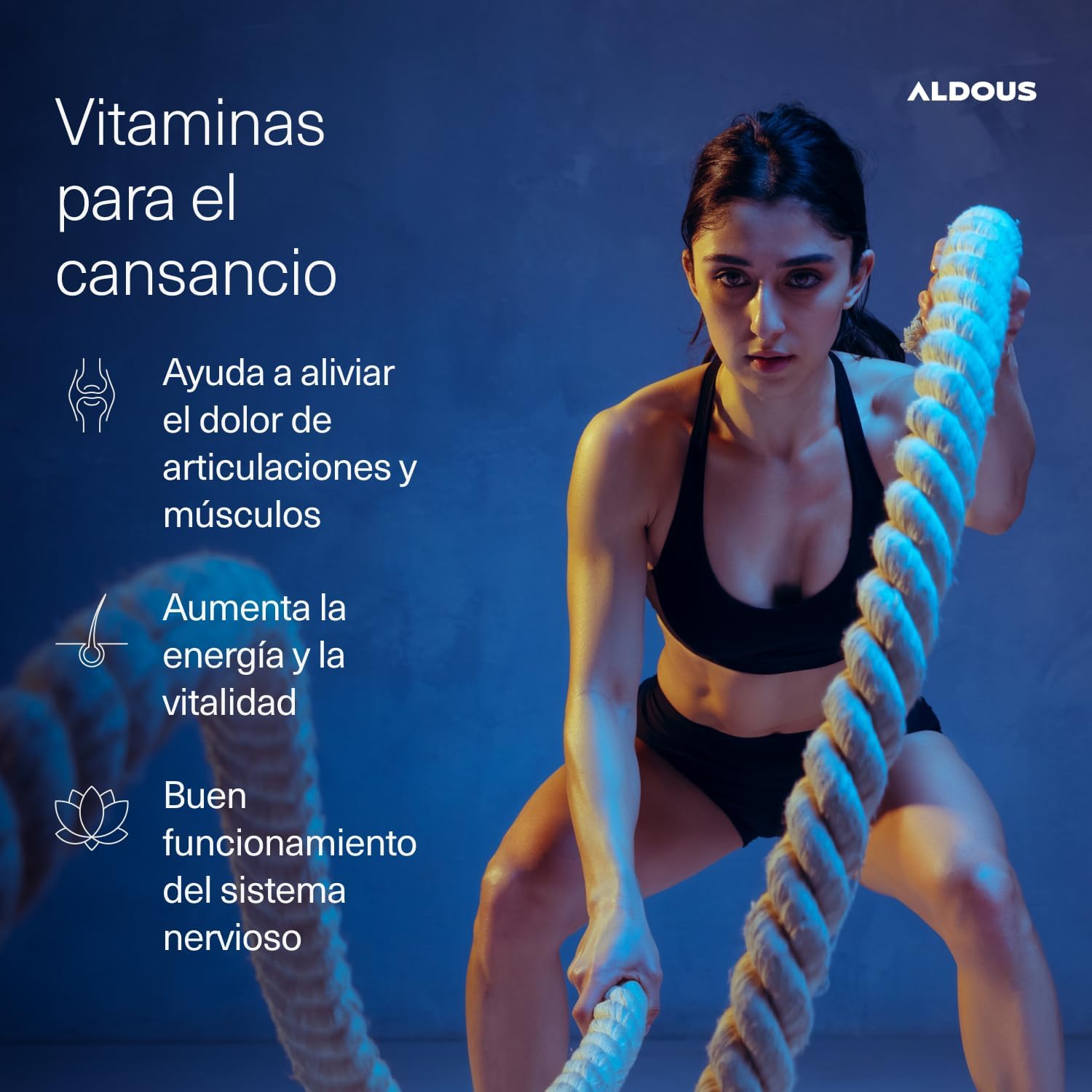 ALDOUS Citrato de Magnesio 1500 mg - 200 Cápsulas - Magnesio Puro 450mg + Vitamina C, B6, B5 Dosis Diaria