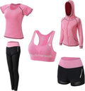 ULY'S SONG Conjunto Deportivo Mujer 5 Piezas - Yoga, Gimnasio y Running