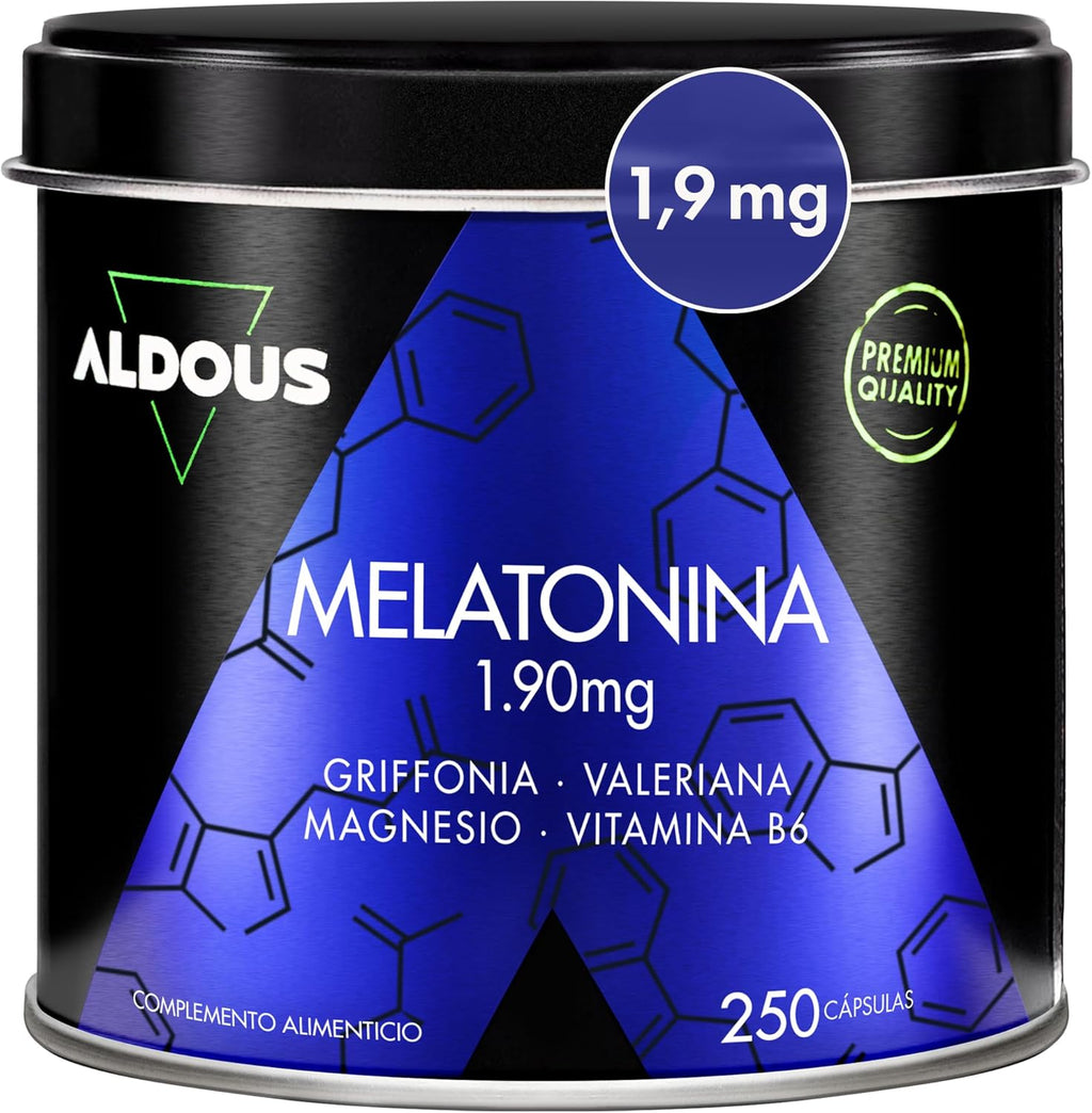 Melatonina 1,9mg + Magnesio, Valeriana y 5HTP | Sueño – Aldous