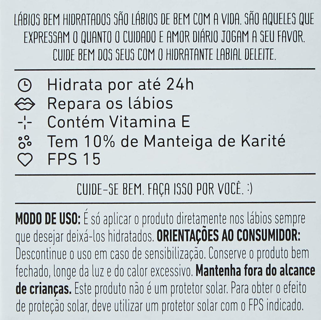 O Boticário Hidratante Labial Cuide-se Bem Deleite 6,2g