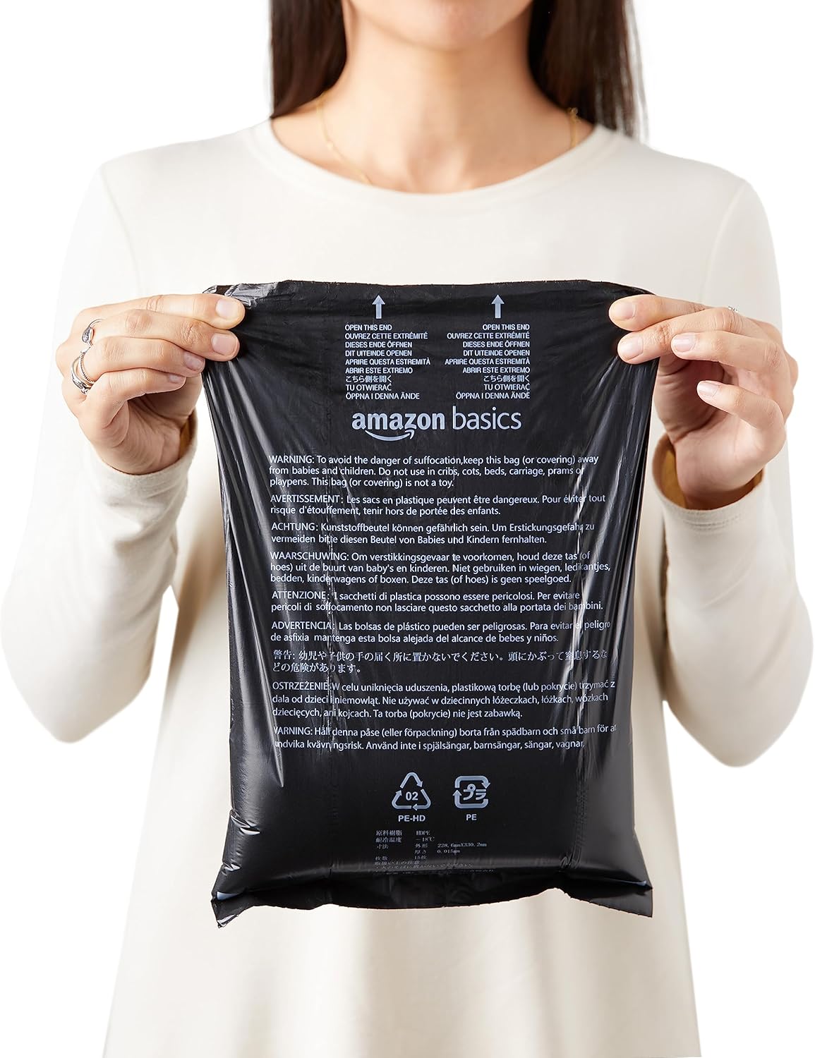 Bolsas para Excrementos de Perro Amazon Basics 300 Unidades – Con Dispensador y Clip para Correa, Sin Fragancia (20 Rollos x 15 Bolsas)