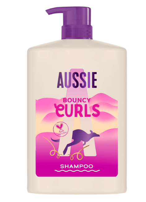 Aussie Bouncy Curls Champú 1000ml, limpia Suavemente e Hidrata el Pelo Ondulado y Rizado, enriquecido con Aceites de Jojoba, Coco y Macadamia Australiana, sin Silicona, Vegano y CrueltyFree