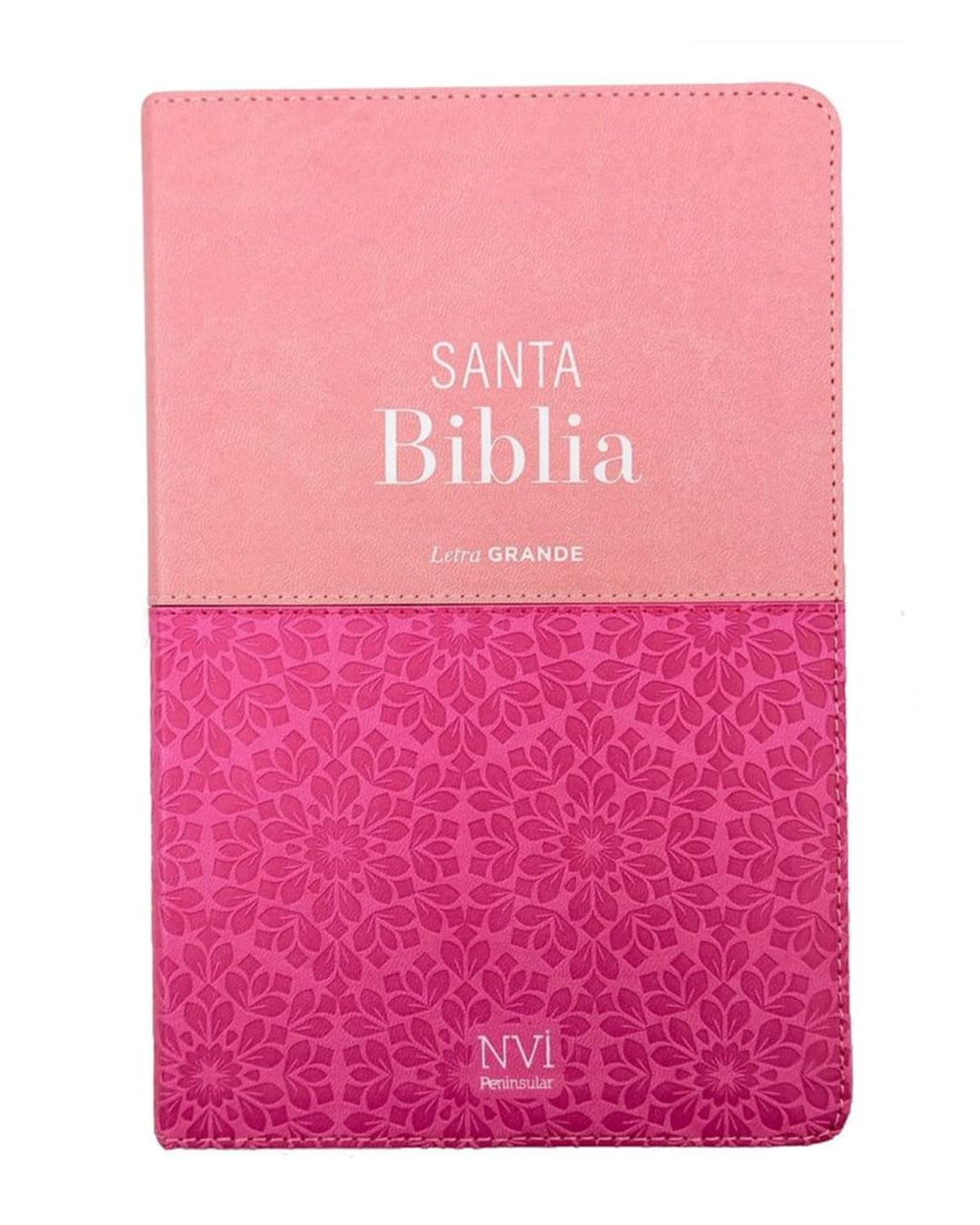 Biblia NVI Peninsular Letra Grande Rosa | Cuero Artificial