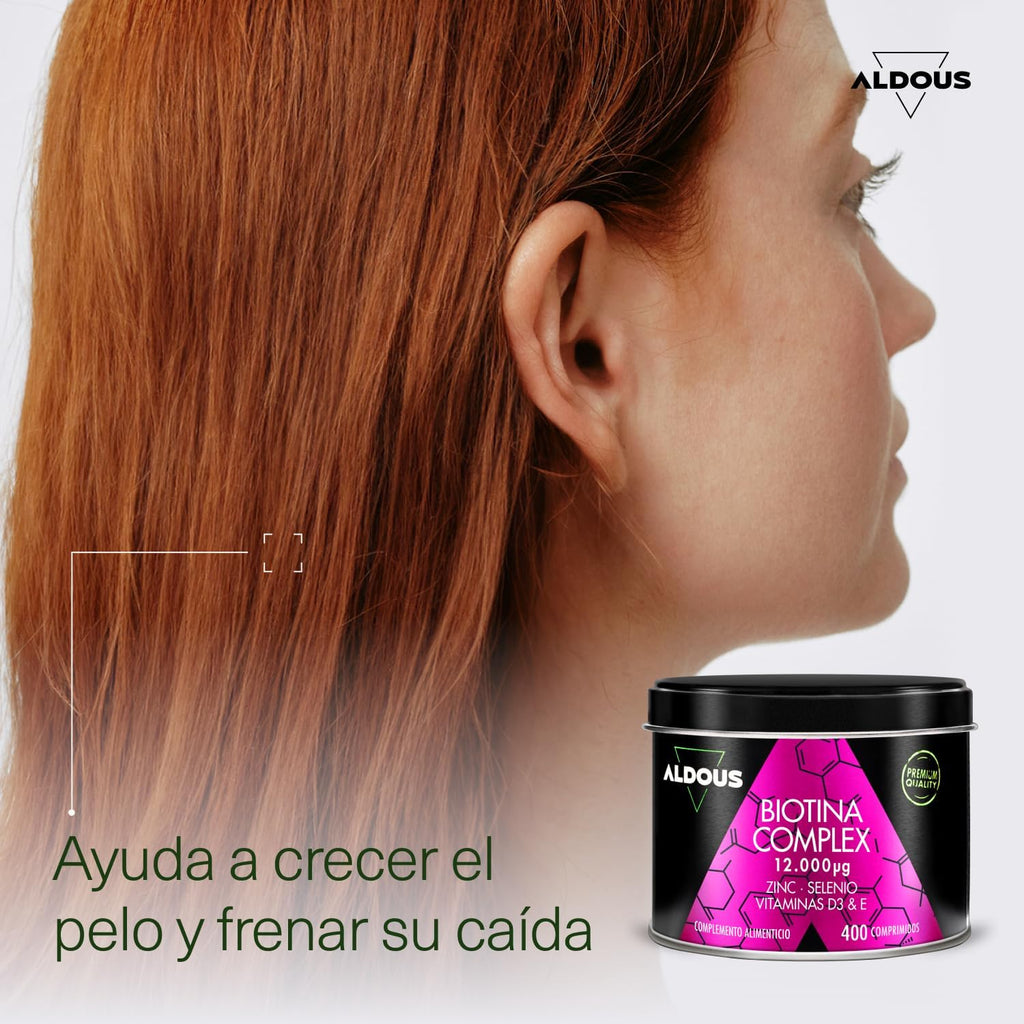 Biotina + Zinc + Selenio | Cabello, Piel y Uñas – Aldous
