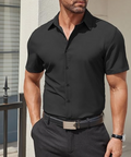 COOFANDY Camisa de Vestir de Manga Corta para Hombre - Formal y Negocios