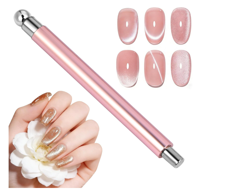 AYBUY Imán 3 en 1 para Uñas Ojo de Gato - Palo Magnético Cat Eye DIY