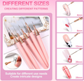 Sularpek Set 5 Pinceles Finos para Uñas Nail Art - Gel Profesionales DIY