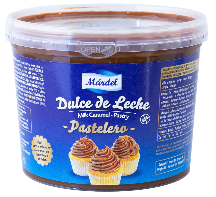 Mardel Dulce de Leche Pastelero 1kg - Sin Gluten, Sin Colorantes