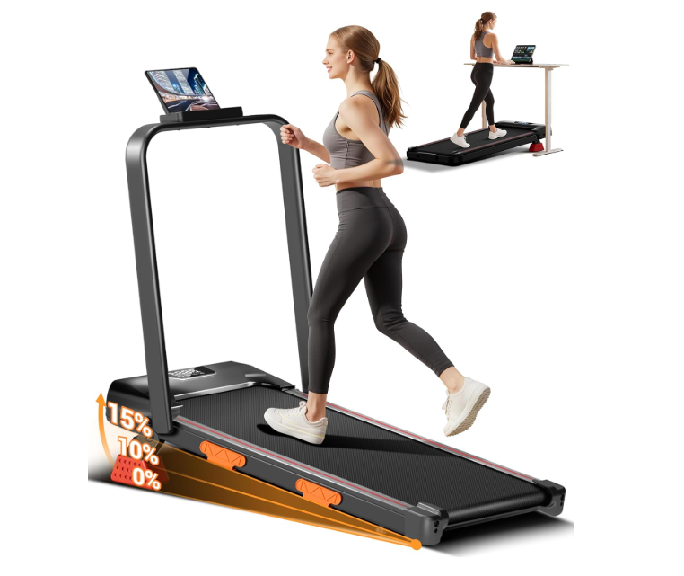 Cinta de Correr Plegable con Inclinación y Motor Silencioso 2.5HP