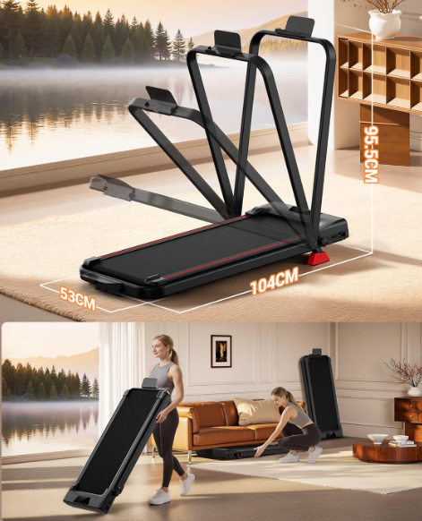Cinta de Correr Plegable con Inclinación y Motor Silencioso 2.5HP