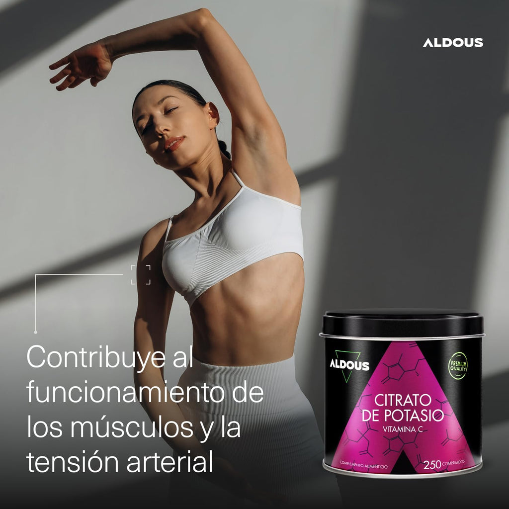 Citrato de Potasio + Vitamina C | Músculos y Tensión – Aldous
