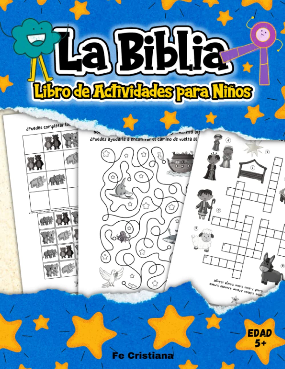 Libro de Actividades Bíblicas para Niños | +70 Páginas | Mayores de 5 Años