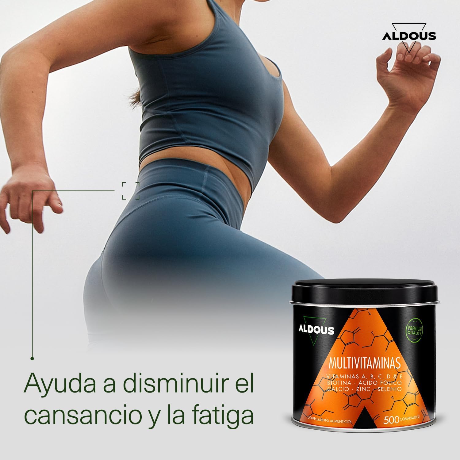 Multivitaminas Hombre y Mujer 500 Comprimidos – Complejo Vitaminico Completo Aldous