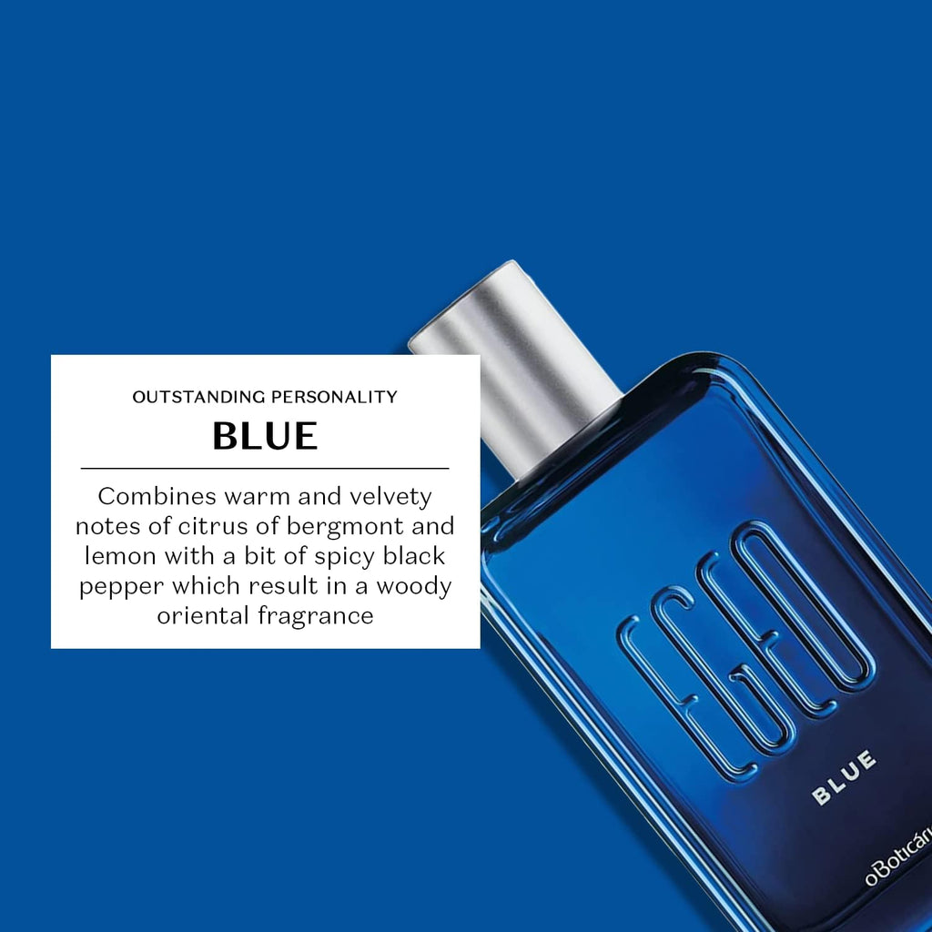 Egeo Blue EDT 90ml | Perfume Hombre Amaderado – O Boticario